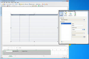 spreadsheet table